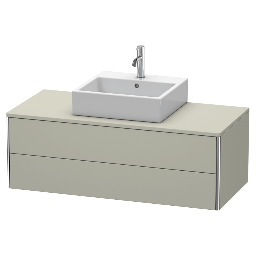 Élément inférieur XSQUARE
120,0 x 40,0 x 54,8 cm
élément à 2 tiroirs
pour console 244 546
découpe de siphon inclus