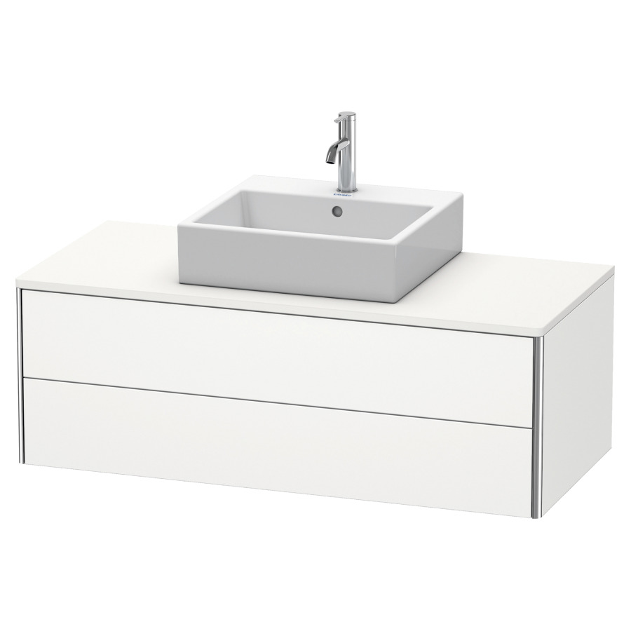 Élément inférieur XSQUARE
120,0 x 40,0 x 54,8 cm
élément à 2 tiroirs
pour console 244 546
découpe de siphon inclus