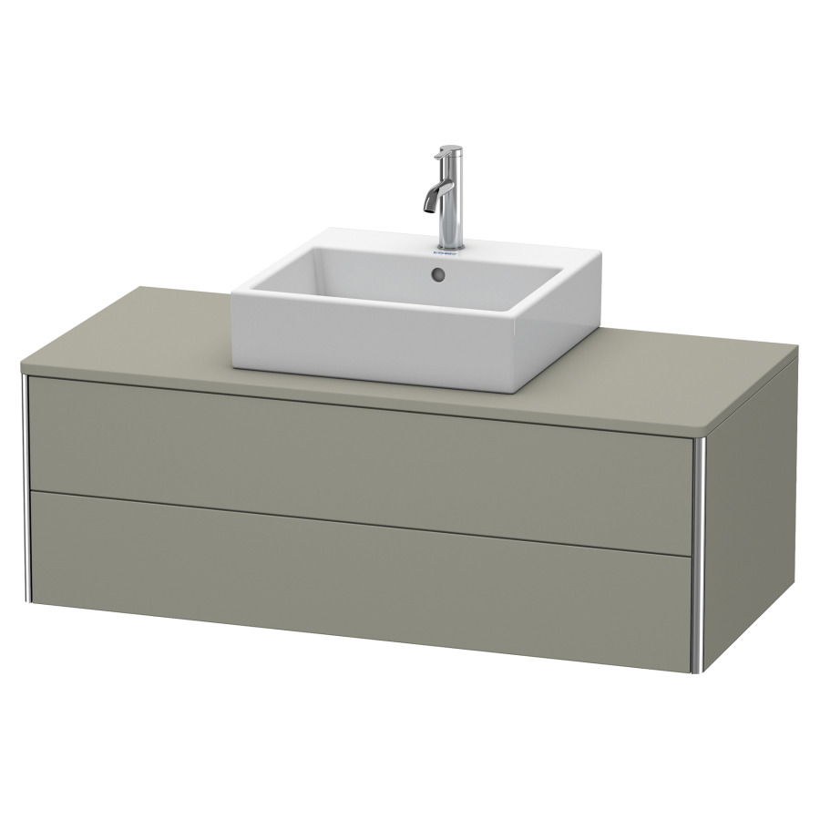 Élément inférieur XSQUARE
120,0 x 40,0 x 54,8 cm
élément à 2 tiroirs
pour console 244 546
découpe de siphon inclus