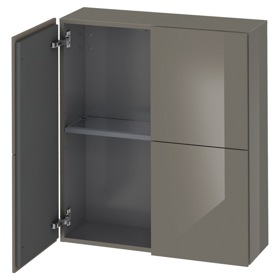 Armoire mi-haute L-CUBE
70,0 x 80,0 x 24,3 cm
armoire de tablette, 2 portes
2 tablettes en verre