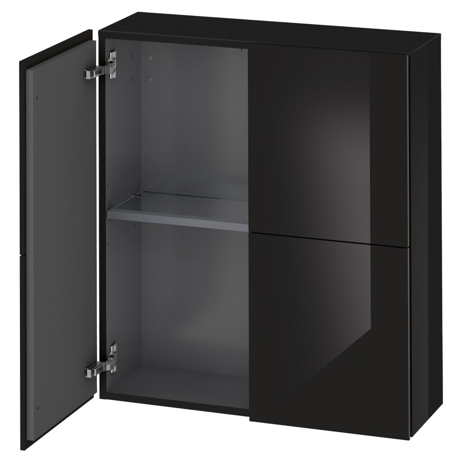 Armoire mi-haute L-CUBE
70,0 x 80,0 x 24,3 cm
armoire de tablette, 2 portes
2 tablettes en verre