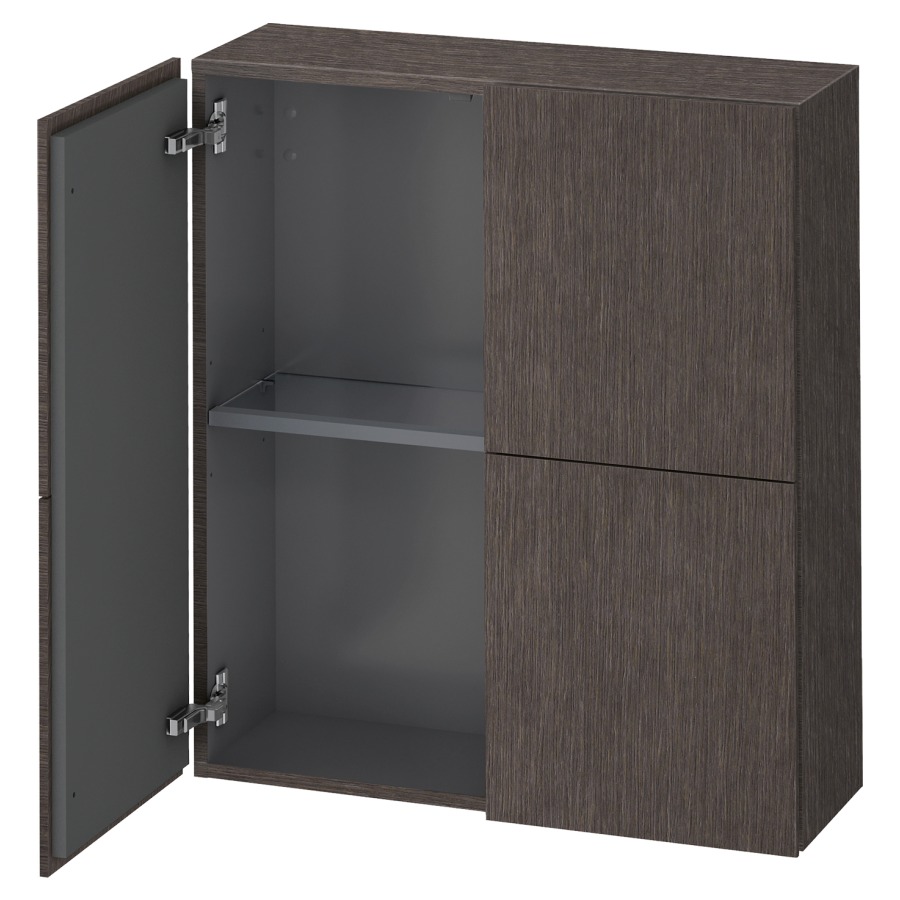 Armoire mi-haute L-CUBE
70,0 x 80,0 x 24,3 cm
armoire de tablette, 2 portes
2 tablettes en verre