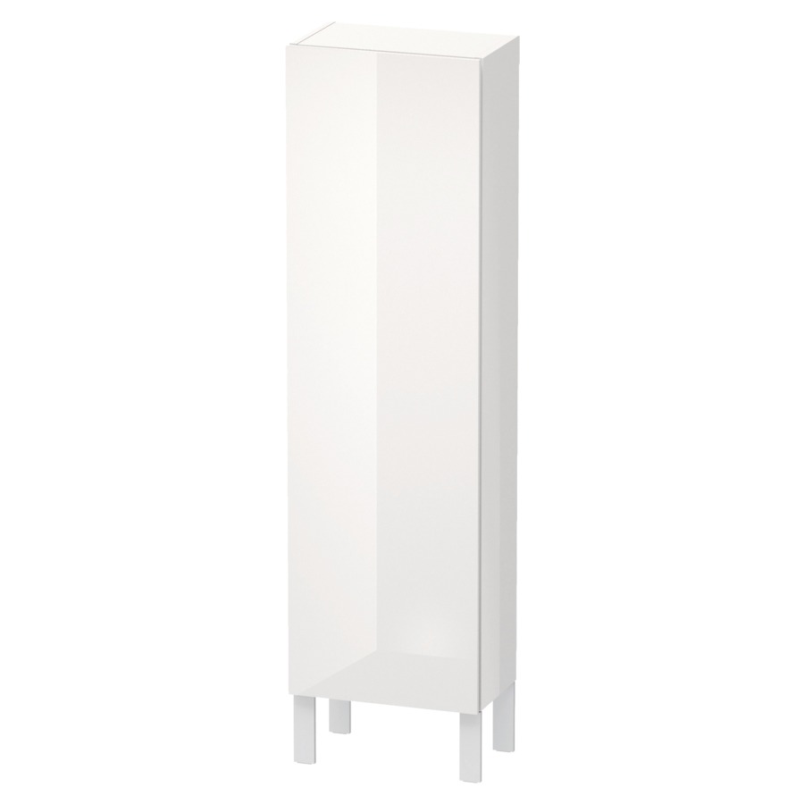 Armoire mi-haute L-CUBE
40,0 x 132,0 x 24,3 cm
armoire de tablette, 1 porte
charnières à droite
3 tablettes en verre