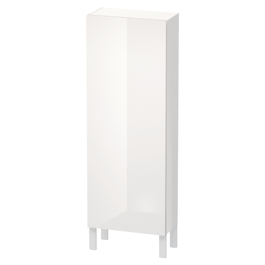 Armoire mi-haute L-CUBE
50,0 x 132,0 x 24,3 cm
armoire de tablette, 1 porte
charnières à droite
3 tablettes en verre