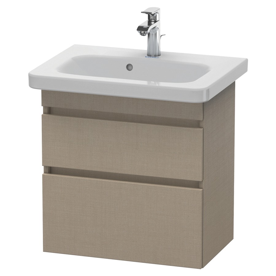 Élément inférieur DURASTYLE
58,0 x 61,0 x 44,8 cm
suspendu, élément à 2 tiroirs
pour lavabo 212 342