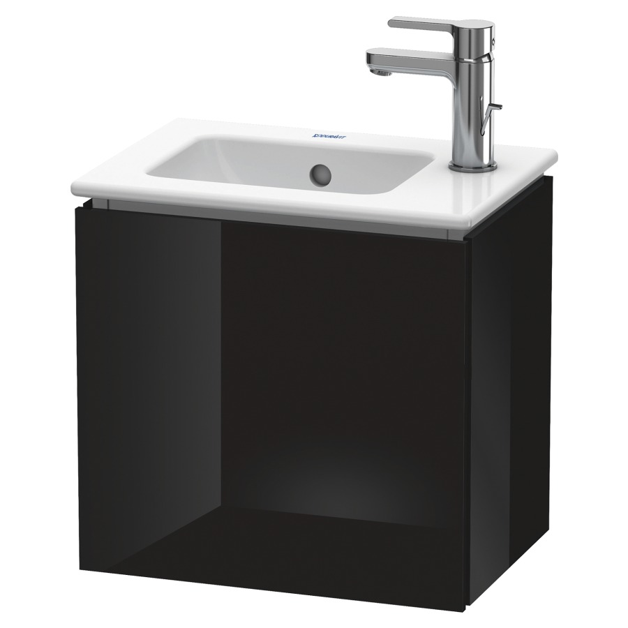 Élément inférieur L-CUBE
42,0 x 40,0 x 29,4 cm
armoire de tablette, 1 porte
charnière à gauche
pour lave-mains Me by Starck