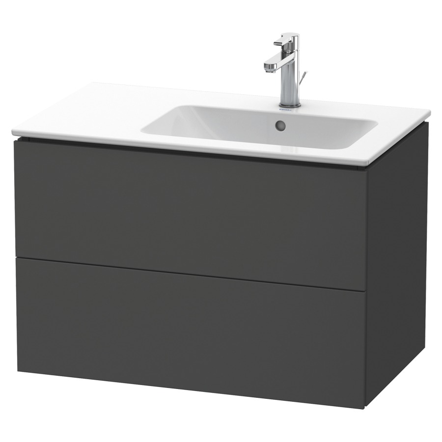 Élément inférieur L-CUBE
82,0 x 55,0 x 48,1 cm
élément à 2 tiroirs, pour
lavabo Me by Starck 212 881