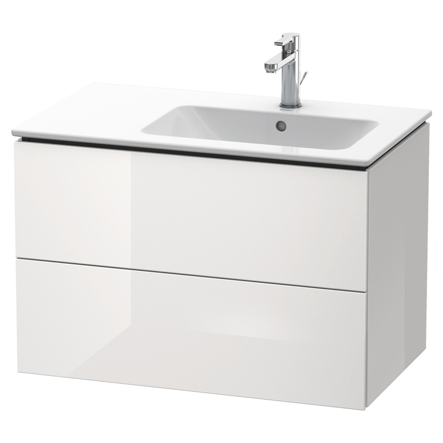 Élément inférieur L-CUBE
82,0 x 55,0 x 48,1 cm
élément à 2 tiroirs, pour
lavabo Me by Starck 212 881