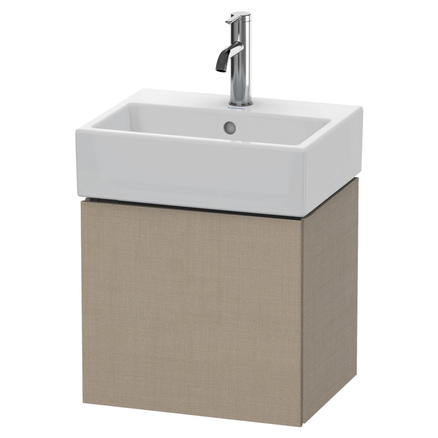 Élément inférieur L-CUBE
43,4 x 40,0 x 34,1 cm
armoire de tablette, 1 porte
charnière à gauche, pour
lavabo Vero Air 212 373/374