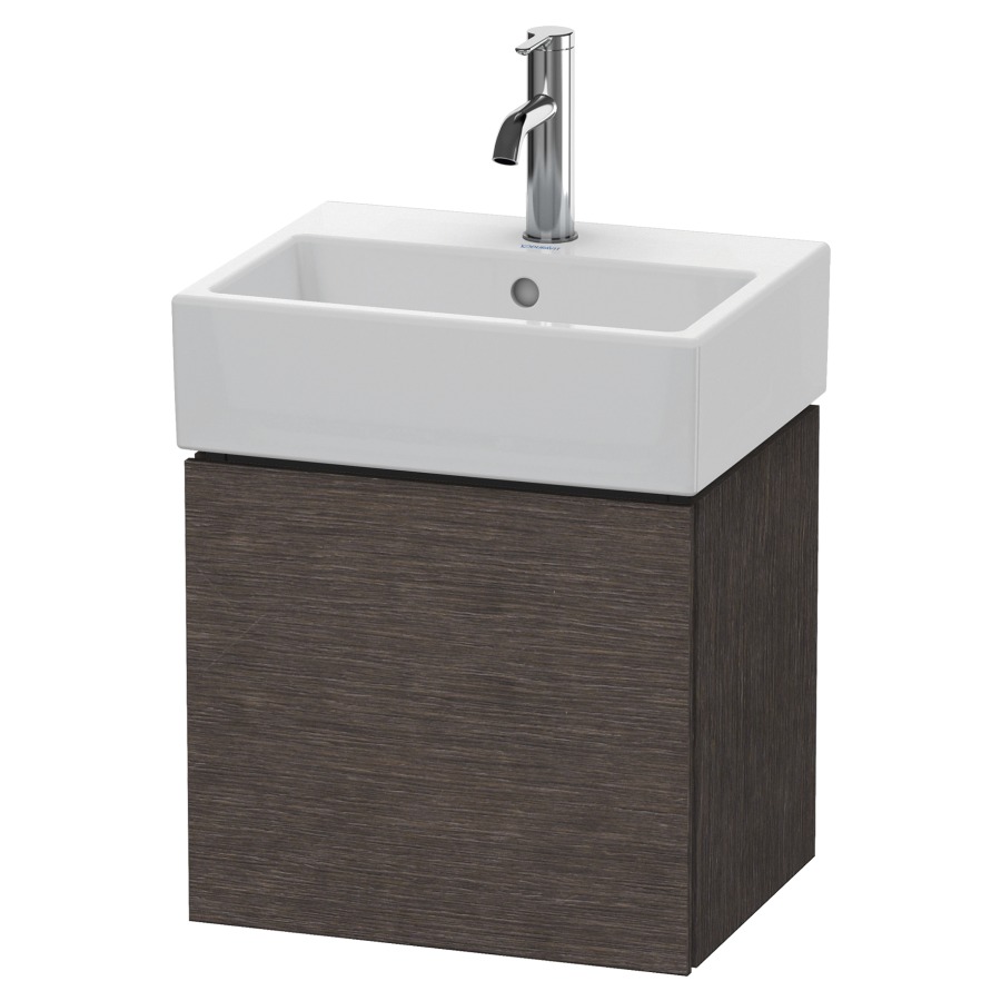 Élément inférieur L-CUBE
43,4 x 40,0 x 34,1 cm
armoire de tablette, 1 porte
charnière à gauche, pour
lavabo Vero Air 212 373/374