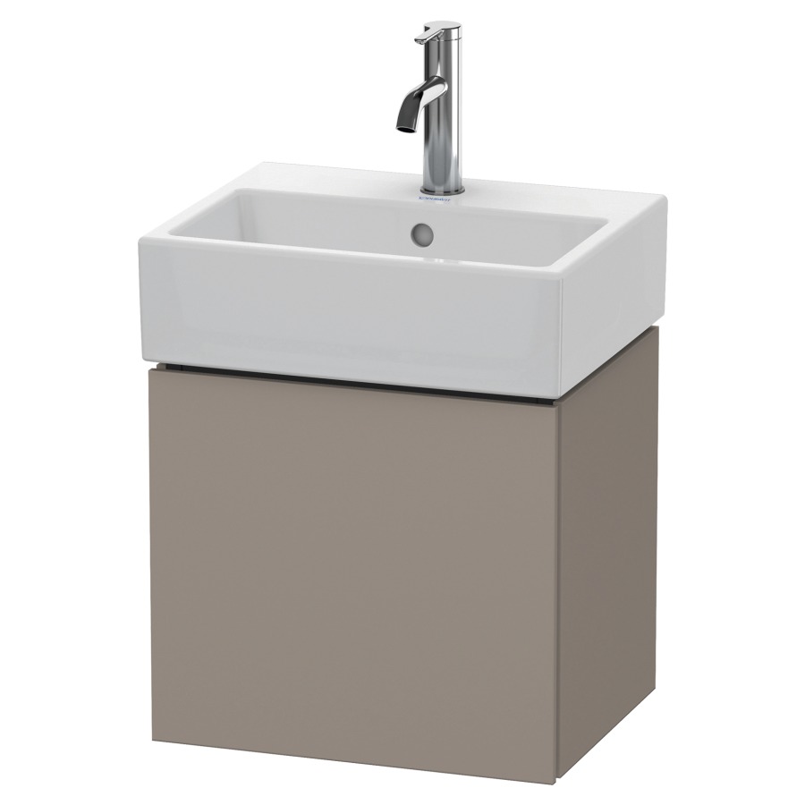 Élément inférieur L-CUBE
43,4 x 40,0 x 34,1 cm
armoire de tablette, 1 porte
charnière à gauche, pour
lavabo Vero Air 212 373/374