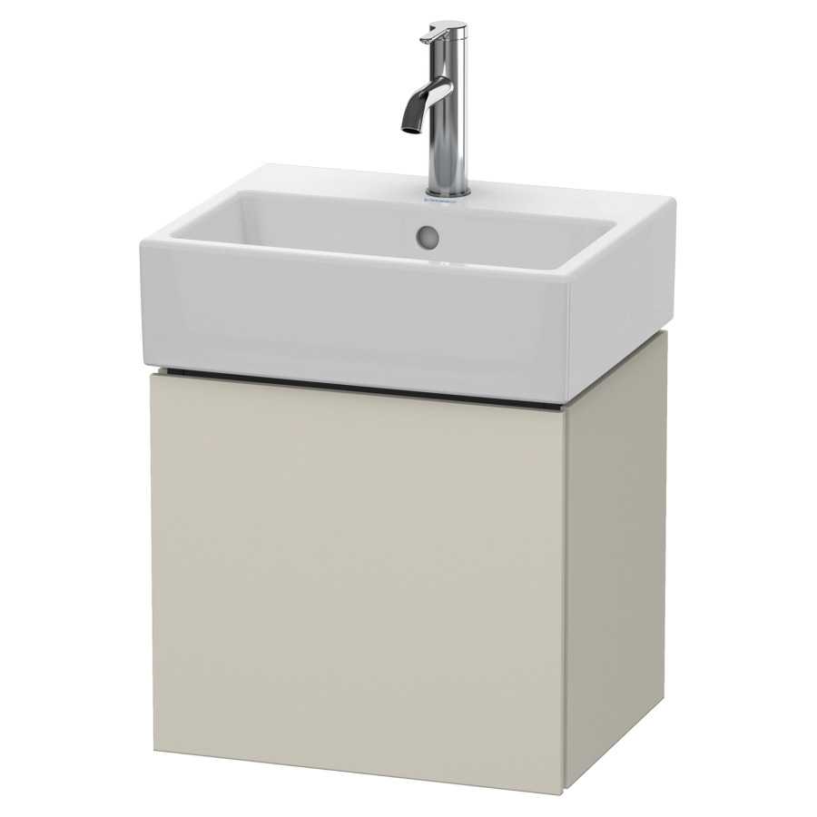 Élément inférieur L-CUBE
43,4 x 40,0 x 34,1 cm
armoire de tablette, 1 porte
charnière à droite, pour
lavabo Vero Air 212 373/374