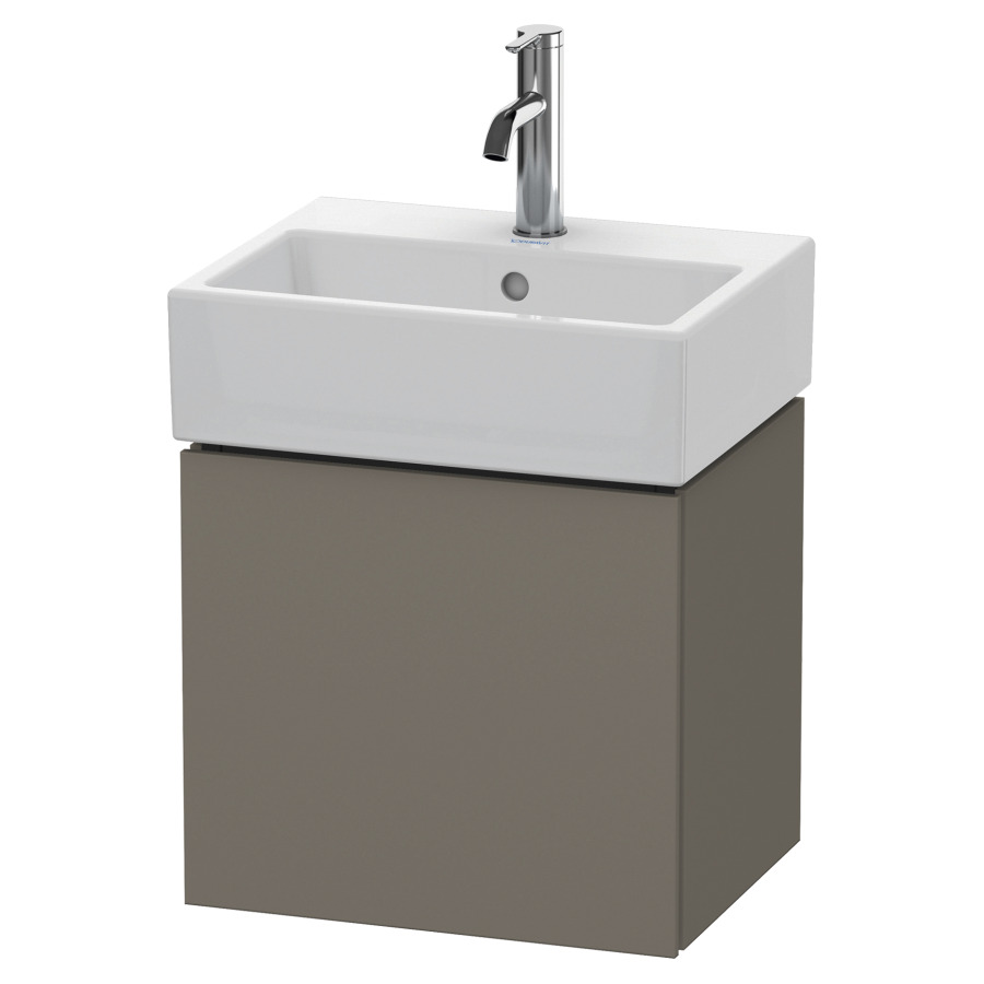 Élément inférieur L-CUBE
43,4 x 40,0 x 34,1 cm
armoire de tablette, 1 porte
charnière à droite, pour
lavabo Vero Air 212 373/374