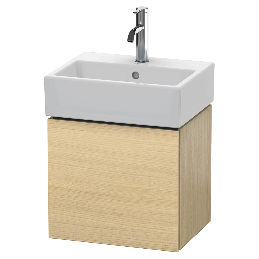 Élément inférieur L-CUBE
43,4 x 40,0 x 34,1 cm
armoire de tablette, 1 porte
charnière à droite, pour
lavabo Vero Air 212 373/374