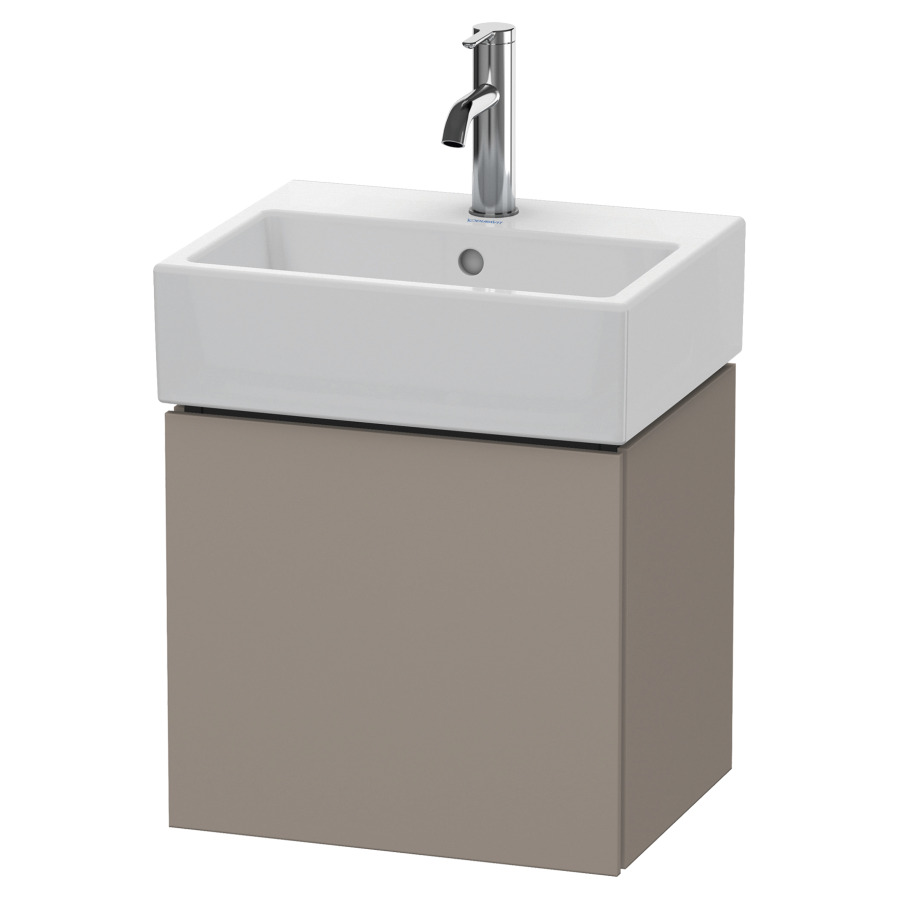 Élément inférieur L-CUBE
43,4 x 40,0 x 34,1 cm
armoire de tablette, 1 porte
charnière à droite, pour
lavabo Vero Air 212 373/374