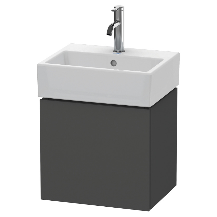 Élément inférieur L-CUBE
43,4 x 40,0 x 34,1 cm
armoire de tablette, 1 porte
charnière à droite, pour
lavabo Vero Air 212 373/374