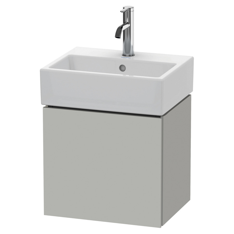 Élément inférieur L-CUBE
43,4 x 40,0 x 34,1 cm
armoire de tablette, 1 porte
charnière à droite, pour
lavabo Vero Air 212 373/374