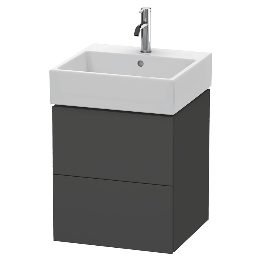 Élément inférieur L-CUBE
48,4 x 54,4 x 45,9 cm
élément à 2 tiroirs, pour
lavabo Vero Air 212 375-378