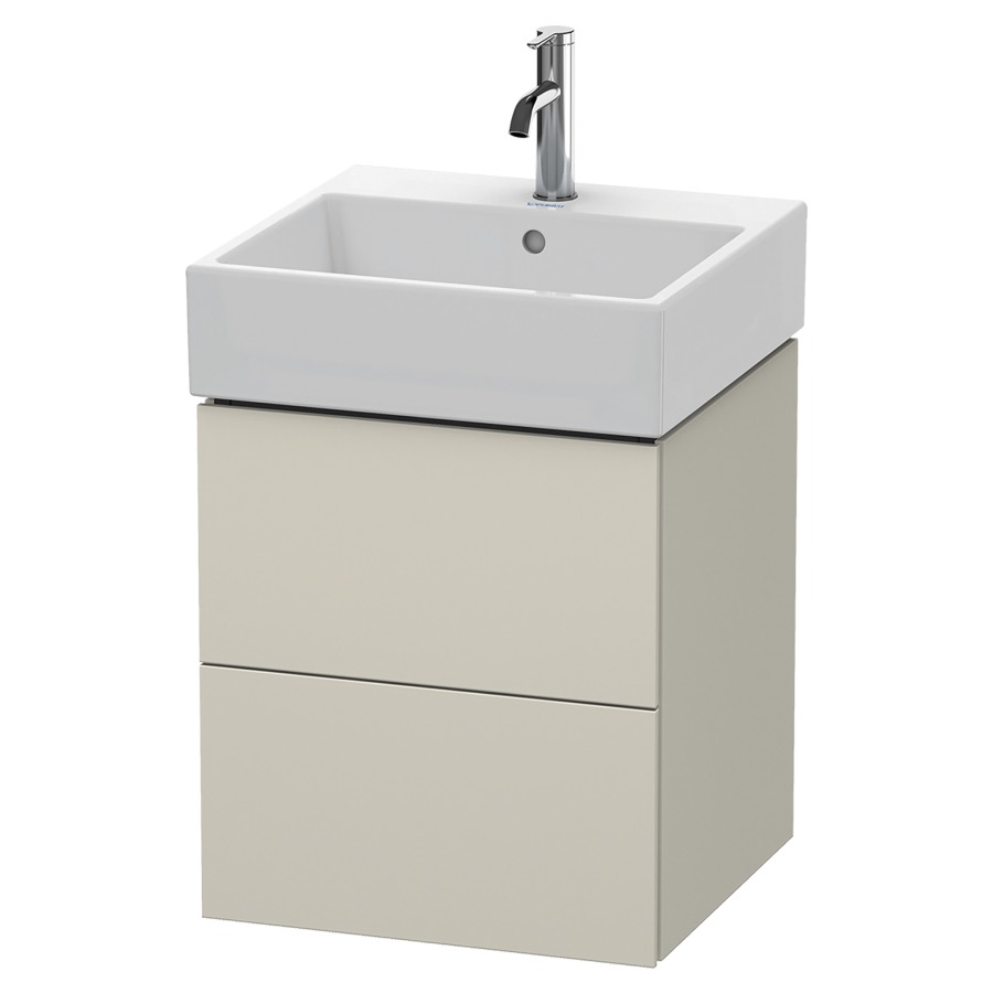 Élément inférieur L-CUBE
48,4 x 54,4 x 45,9 cm
élément à 2 tiroirs, pour
lavabo Vero Air 212 375-378