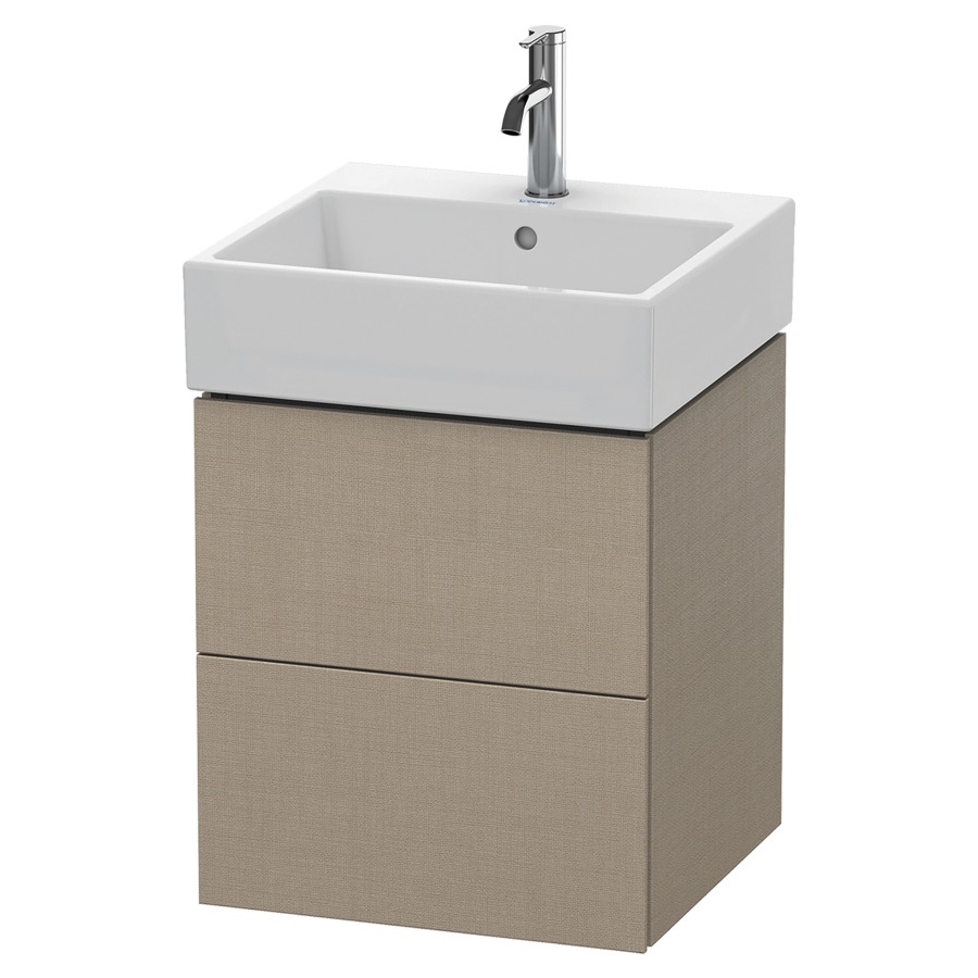 Élément inférieur L-CUBE
48,4 x 54,4 x 45,9 cm
élément à 2 tiroirs, pour
lavabo Vero Air 212 375-378
