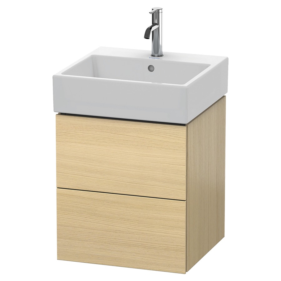Élément inférieur L-CUBE
48,4 x 54,4 x 45,9 cm
élément à 2 tiroirs, pour
lavabo Vero Air 212 375-378