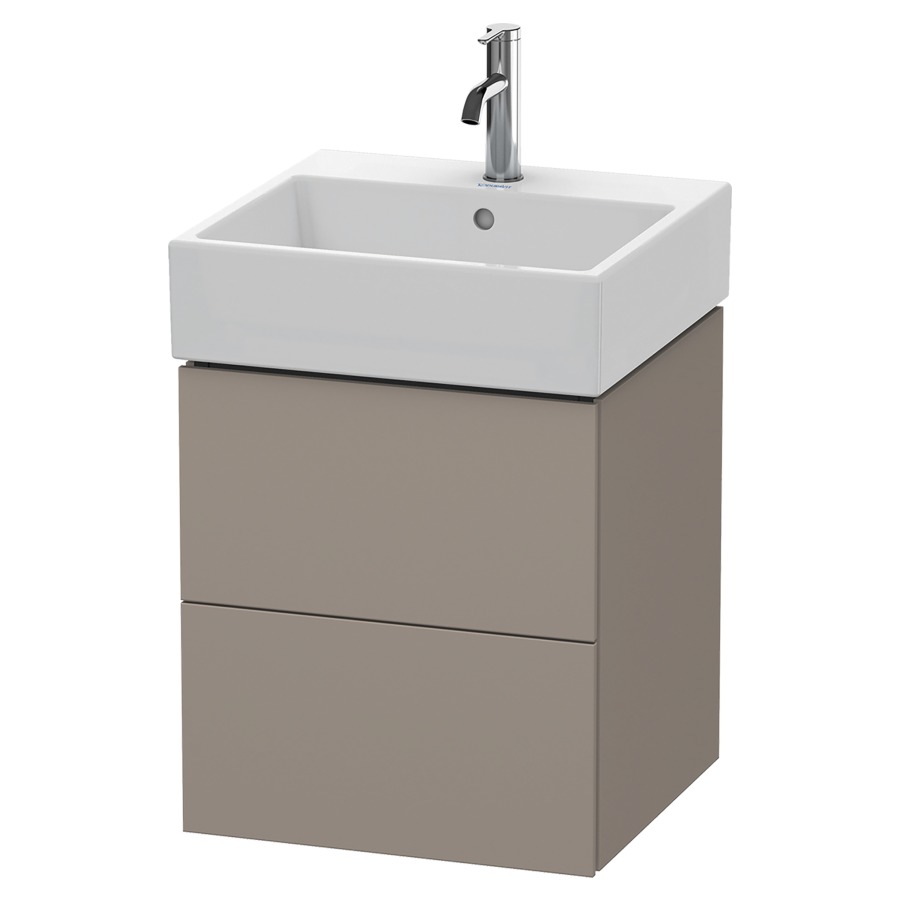Élément inférieur L-CUBE
48,4 x 54,4 x 45,9 cm
élément à 2 tiroirs, pour
lavabo Vero Air 212 375-378