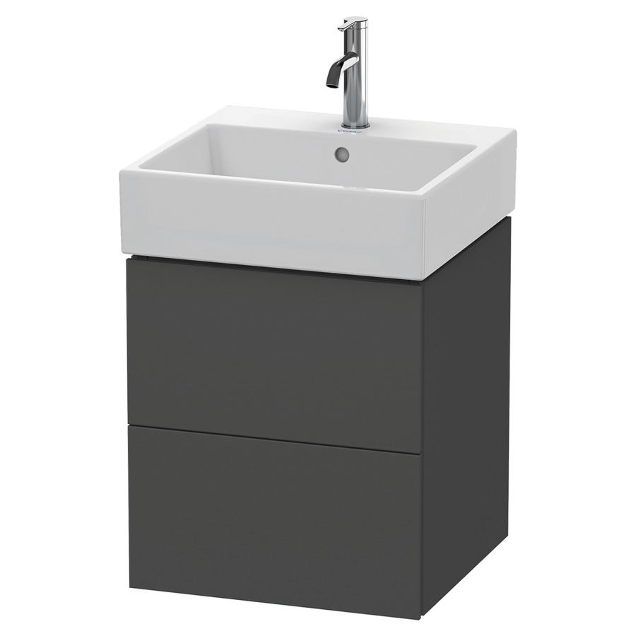 Élément inférieur L-CUBE
48,4 x 54,4 x 45,9 cm
élément à 2 tiroirs, pour
lavabo Vero Air 212 375-378
