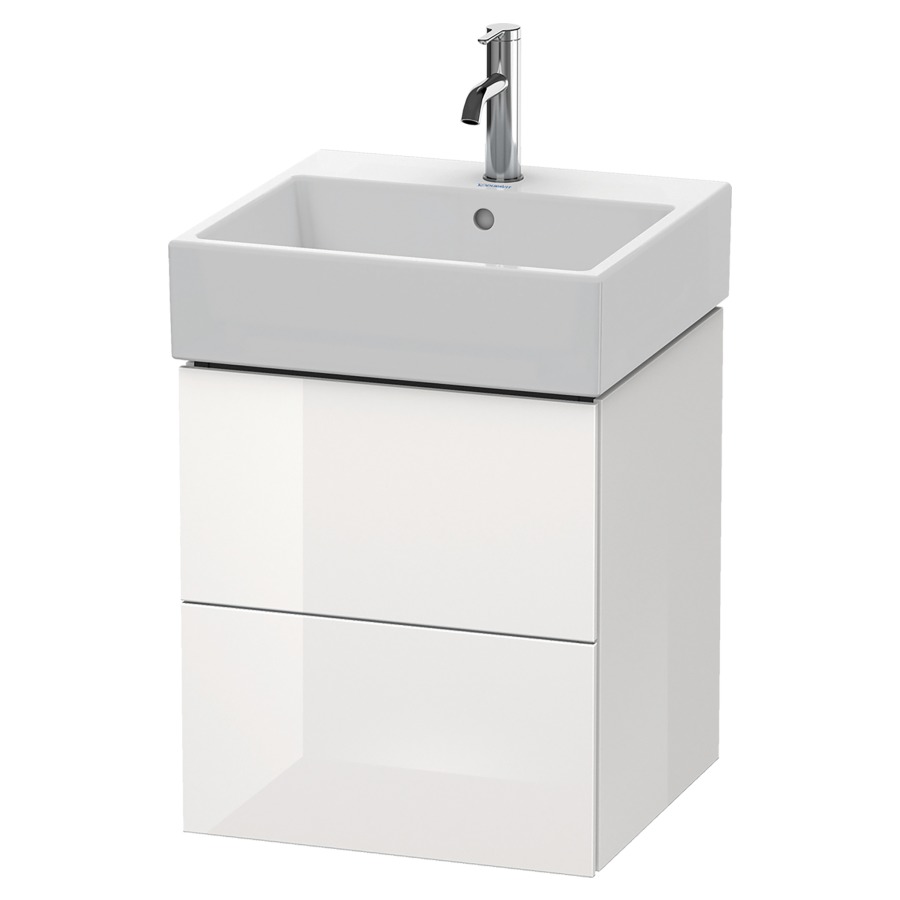 Élément inférieur L-CUBE
48,4 x 54,4 x 45,9 cm
élément à 2 tiroirs, pour
lavabo Vero Air 212 375-378