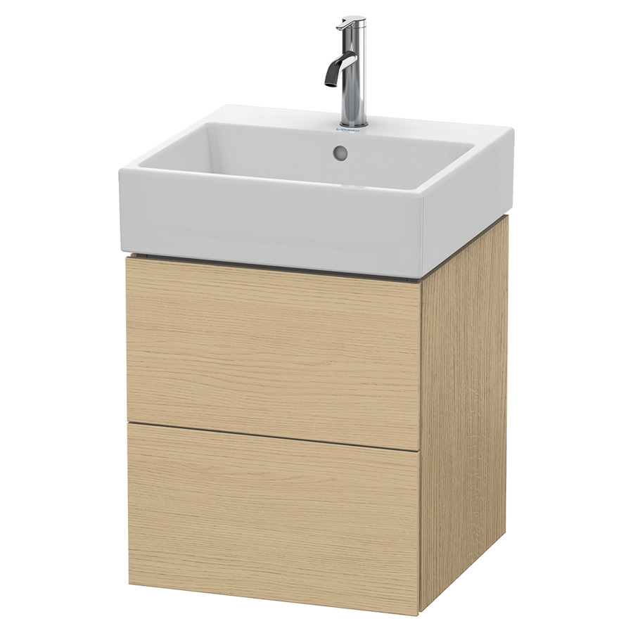 Élément inférieur L-CUBE
48,4 x 54,4 x 45,9 cm
élément à 2 tiroirs, pour
lavabo Vero Air 212 375-378