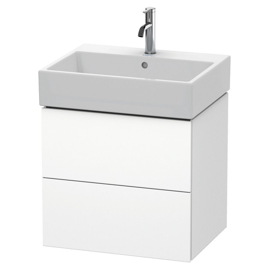 Élément inférieur L-CUBE
58,4 x 54,4 x 45,9 cm
élément à 2 tiroirs, pour
lavabo Vero Air 212 379-382