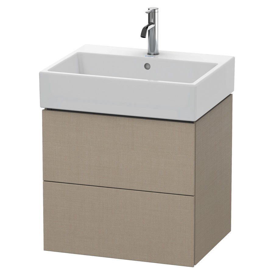 Élément inférieur L-CUBE
58,4 x 54,4 x 45,9 cm
élément à 2 tiroirs, pour
lavabo Vero Air 212 379-382