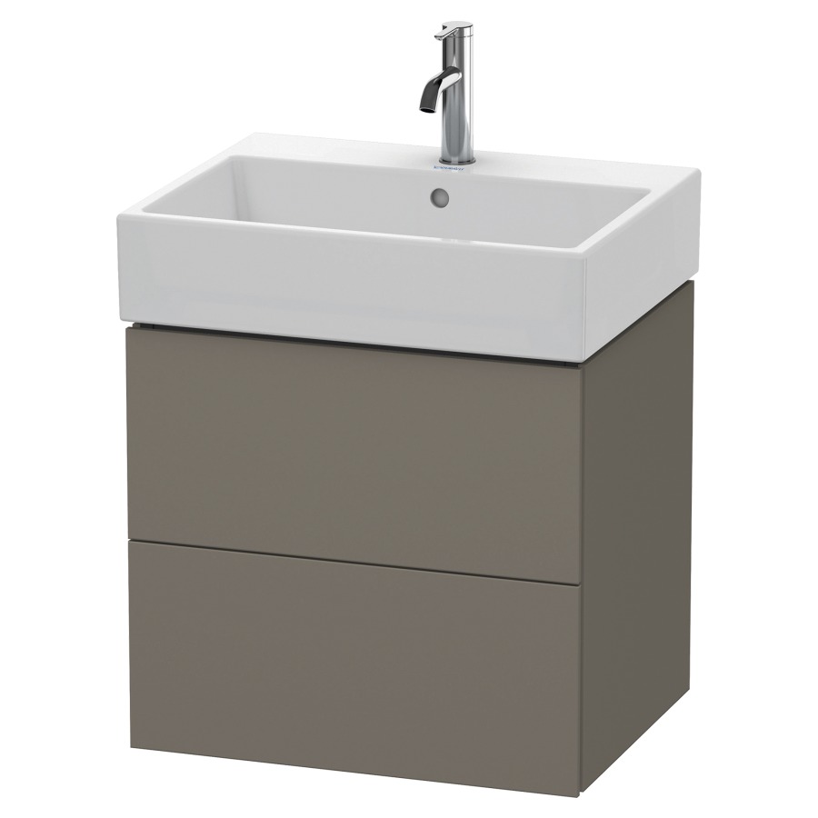 Élément inférieur L-CUBE
58,4 x 54,4 x 45,9 cm
élément à 2 tiroirs, pour
lavabo Vero Air 212 379-382