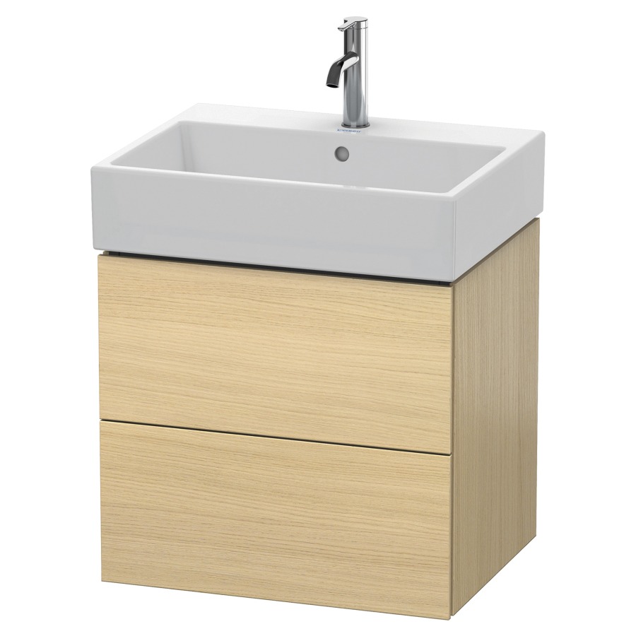 Élément inférieur L-CUBE
58,4 x 54,4 x 45,9 cm
élément à 2 tiroirs, pour
lavabo Vero Air 212 379-382