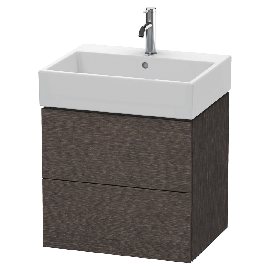 Élément inférieur L-CUBE
58,4 x 54,4 x 45,9 cm
élément à 2 tiroirs, pour
lavabo Vero Air 212 379-382