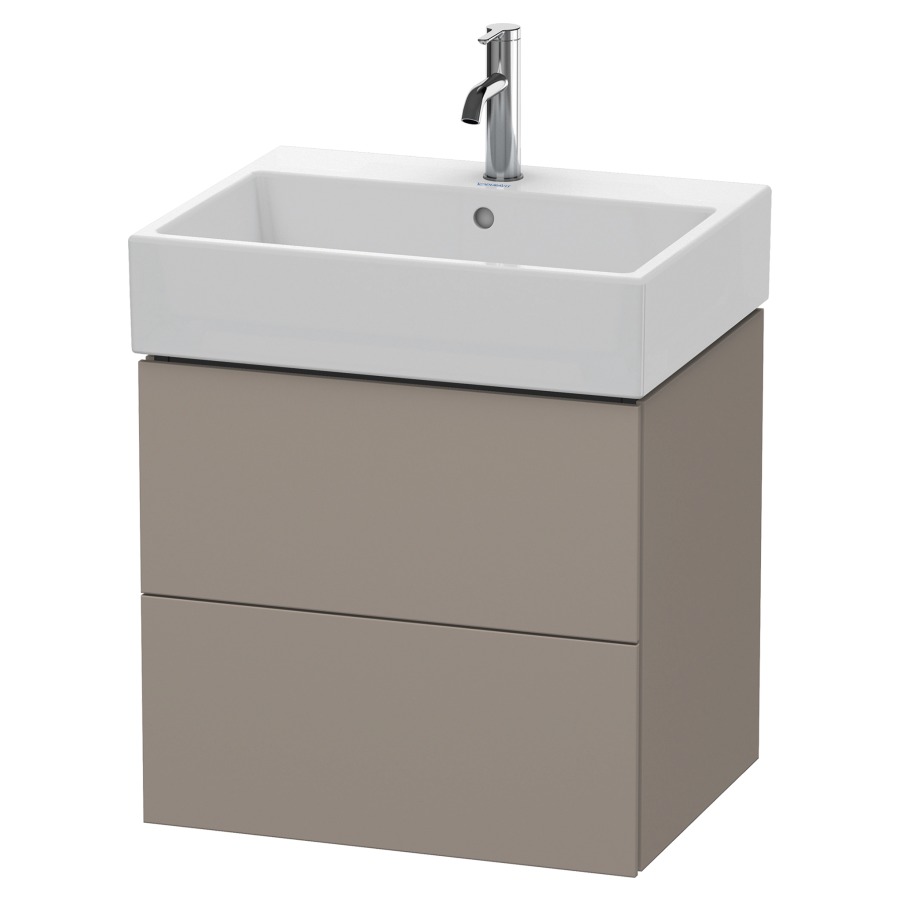 Élément inférieur L-CUBE
58,4 x 54,4 x 45,9 cm
élément à 2 tiroirs, pour
lavabo Vero Air 212 379-382