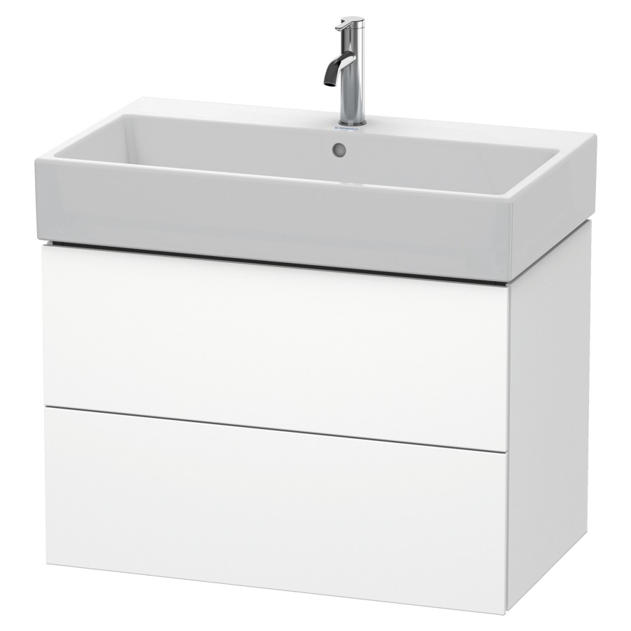 Élément inférieur L-CUBE
78,4 x 54,4 x 45,9 cm
élément à 2 tiroirs, pour
lavabo Vero Air 212 383-386