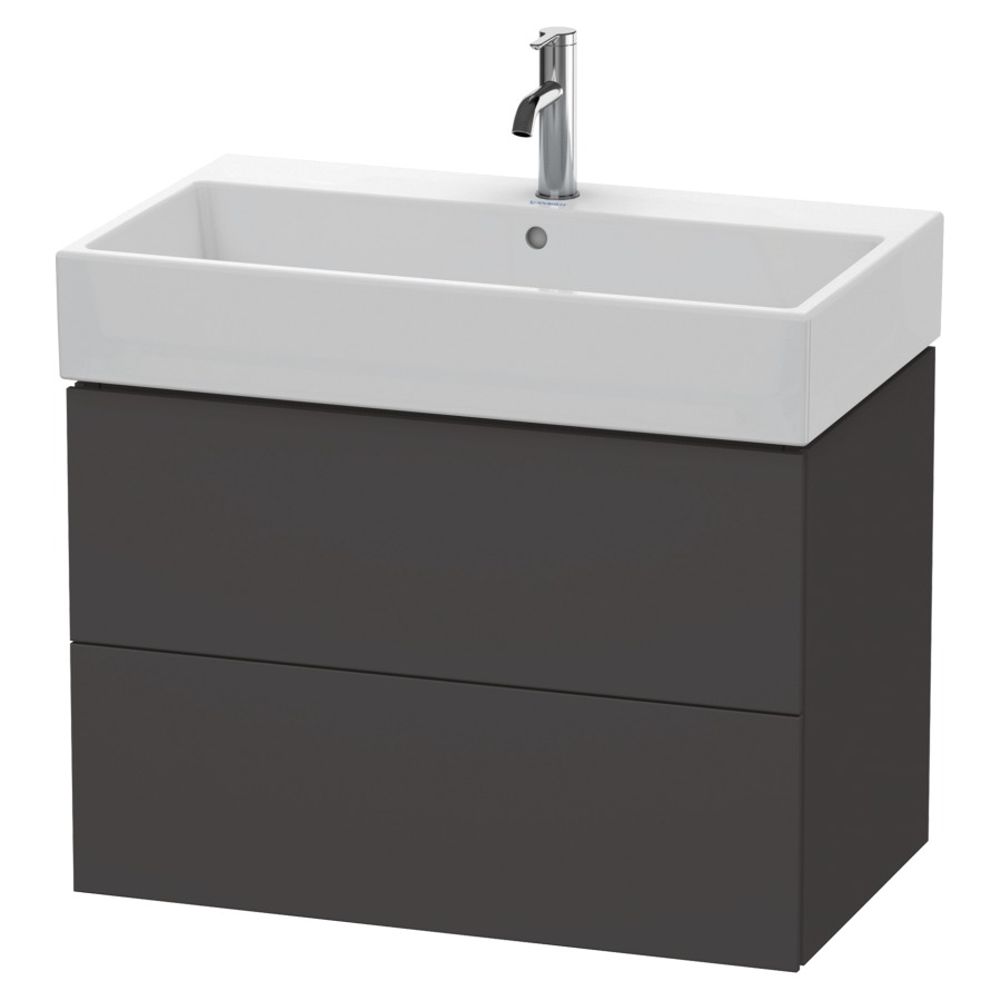 Élément inférieur L-CUBE
78,4 x 54,4 x 45,9 cm
élément à 2 tiroirs, pour
lavabo Vero Air 212 383-386