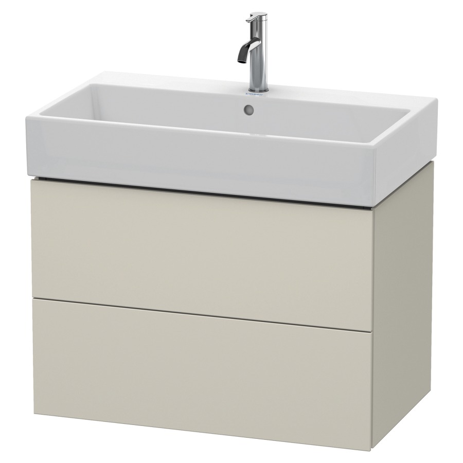 Élément inférieur L-CUBE
78,4 x 54,4 x 45,9 cm
élément à 2 tiroirs, pour
lavabo Vero Air 212 383-386