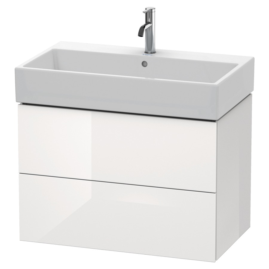Élément inférieur L-CUBE
78,4 x 54,4 x 45,9 cm
élément à 2 tiroirs, pour
lavabo Vero Air 212 383-386