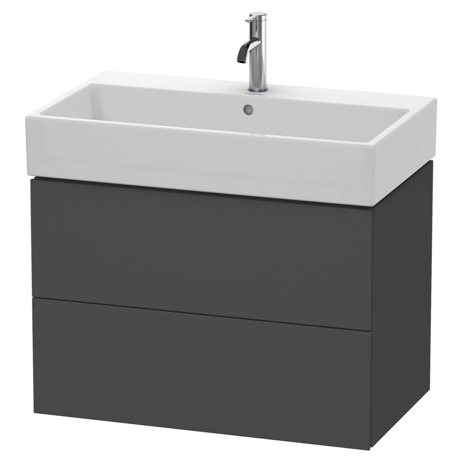 Élément inférieur L-CUBE
78,4 x 54,4 x 45,9 cm
élément à 2 tiroirs, pour
lavabo Vero Air 212 383-386