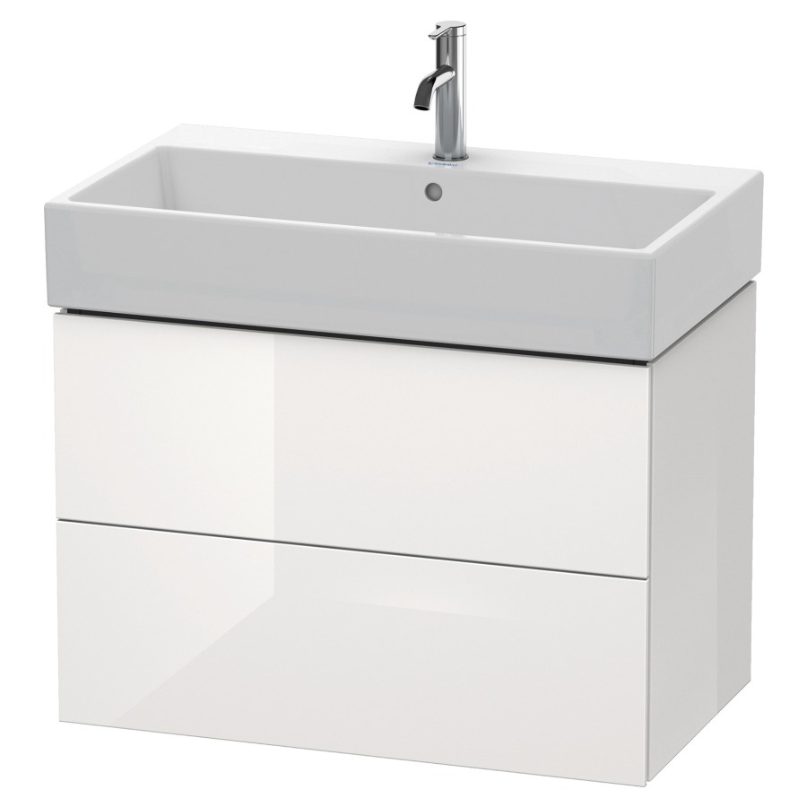 Élément inférieur L-CUBE
78,4 x 54,4 x 45,9 cm
élément à 2 tiroirs, pour
lavabo Vero Air 212 383-386