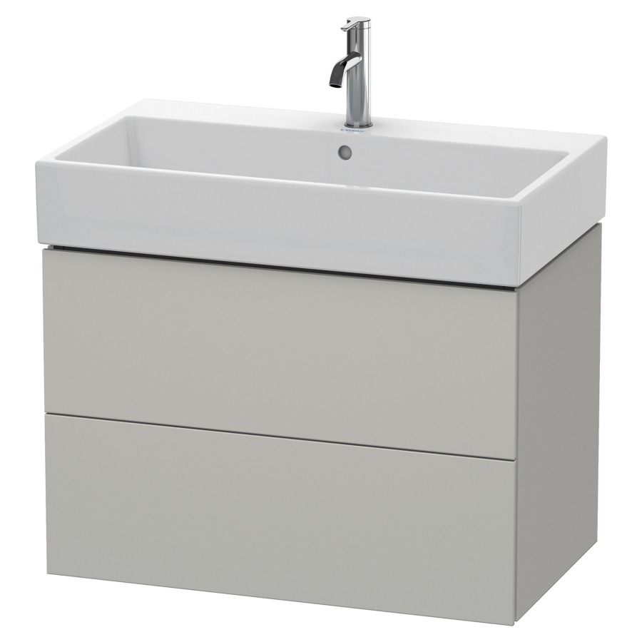 Élément inférieur L-CUBE
78,4 x 54,4 x 45,9 cm
élément à 2 tiroirs, pour
lavabo Vero Air 212 383-386
