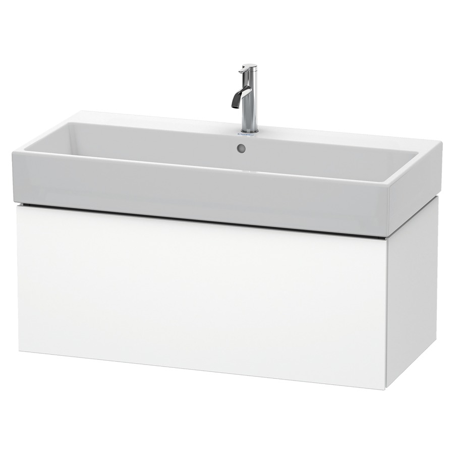 Élément inférieur L-CUBE
98,4 x 39,4 x 45,9 cm
élément à 1 tiroir, pour
lavabo Vero Air 212 387-390