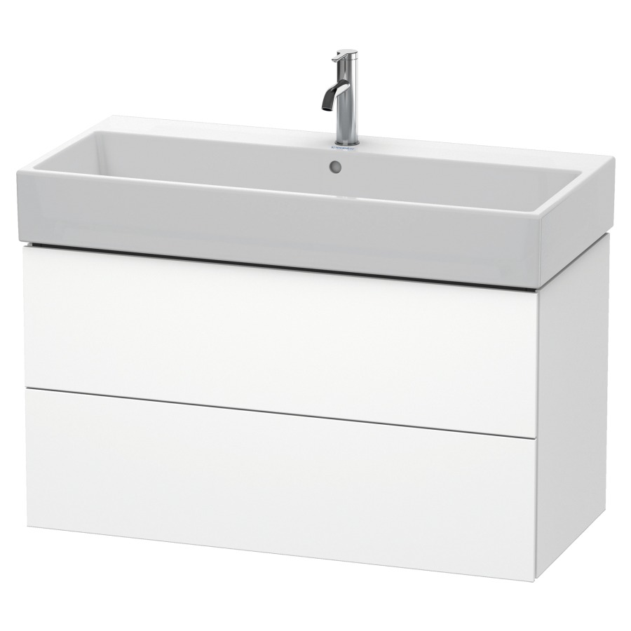 Élément inférieur L-CUBE
98,4 x 54,4 x 45,9 cm
élément à 2 tiroirs, pour
lavabo Vero Air 212 387-390