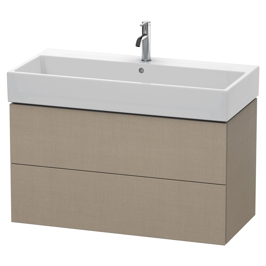 Élément inférieur L-CUBE
98,4 x 54,4 x 45,9 cm
élément à 2 tiroirs, pour
lavabo Vero Air 212 387-390