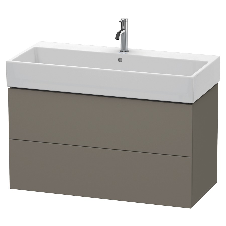Élément inférieur L-CUBE
98,4 x 54,4 x 45,9 cm
élément à 2 tiroirs, pour
lavabo Vero Air 212 387-390