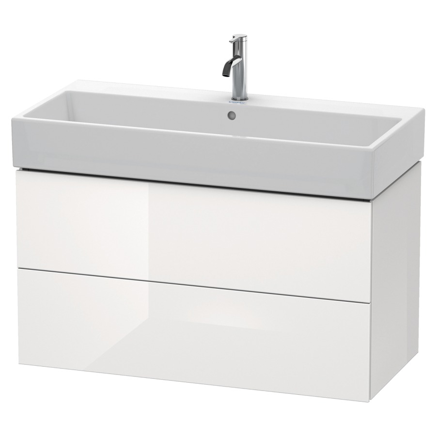 Élément inférieur L-CUBE
98,4 x 54,4 x 45,9 cm
élément à 2 tiroirs, pour
lavabo Vero Air 212 387-390