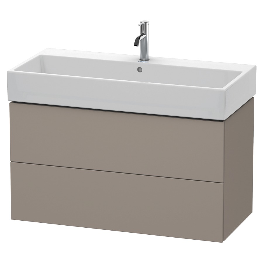 Élément inférieur L-CUBE
98,4 x 54,4 x 45,9 cm
élément à 2 tiroirs, pour
lavabo Vero Air 212 387-390