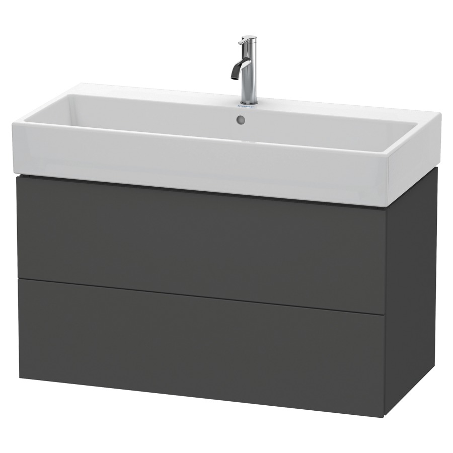 Élément inférieur L-CUBE
98,4 x 54,4 x 45,9 cm
élément à 2 tiroirs, pour
lavabo Vero Air 212 387-390