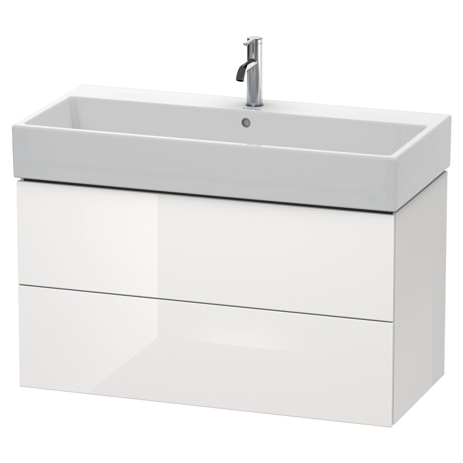 Élément inférieur L-CUBE
98,4 x 54,4 x 45,9 cm
élément à 2 tiroirs, pour
lavabo Vero Air 212 387-390